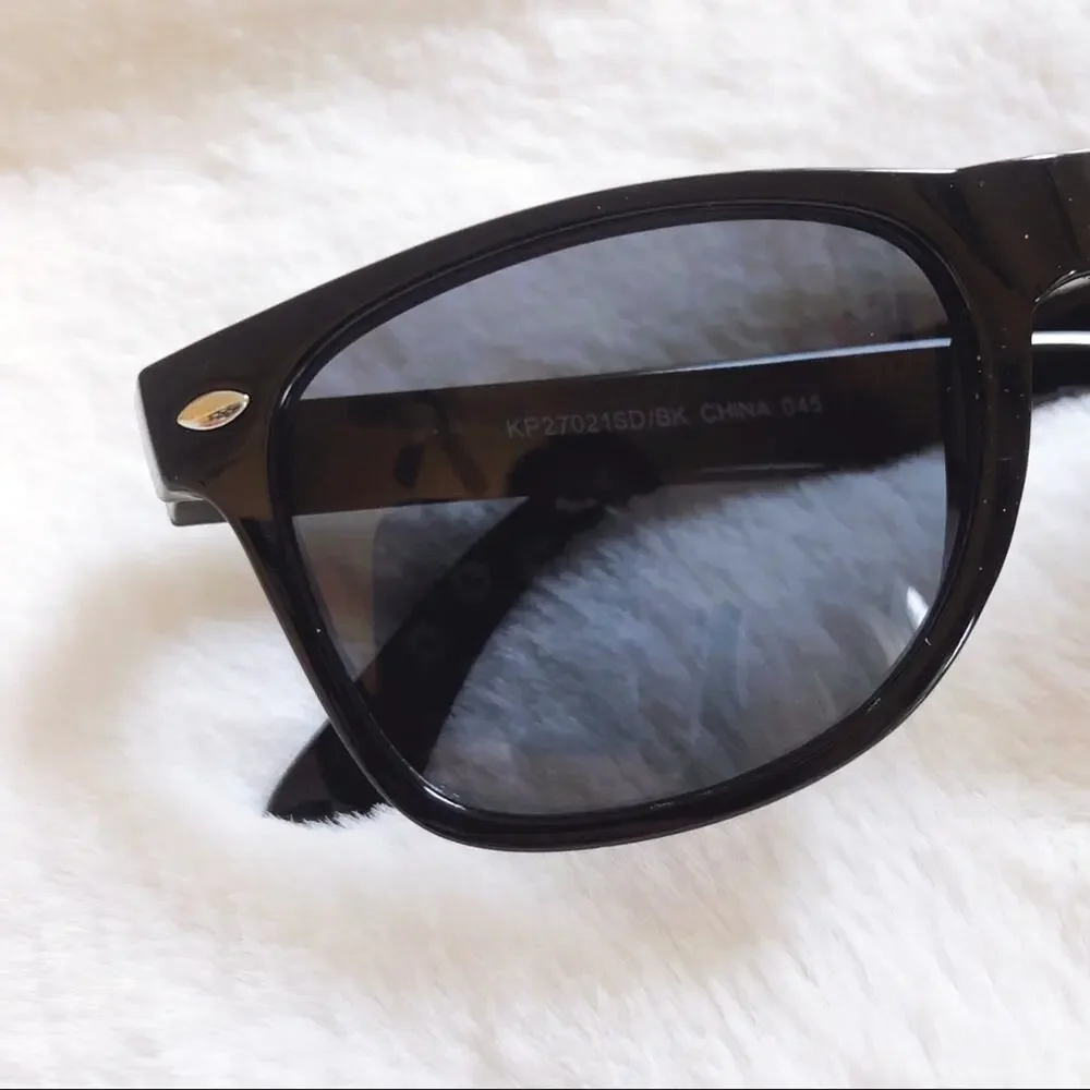 Nova Black Unisex Kids Sunglasses